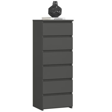Kummut CL6, 6 sahtlit, hall, 40 × 109 × 35 cm