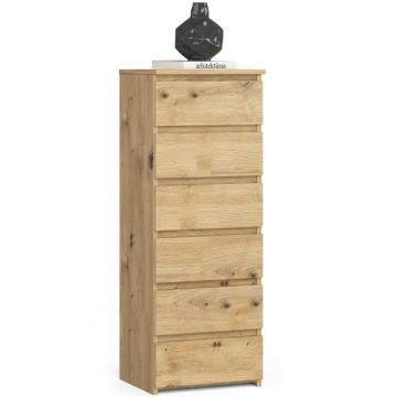 Kummut CL6, 6 sahtlit, pruun, 40 × 109 × 35 cm
