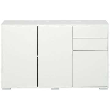 Kummut Homcom 117x36x74cm, valge värv