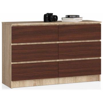 Kummut NORE K120 6 sahtliga, tamm/tumepruun