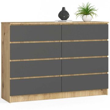 Kummut K140, 8 sahtlit, mitmevärviline, 138 × 99 × 40 cm