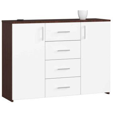 Kummut NORE K45, tumepruun/valge