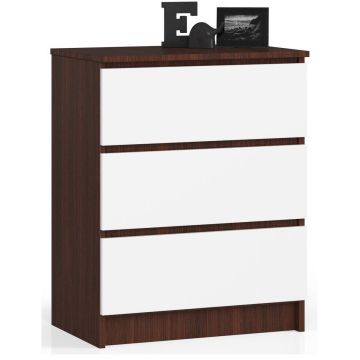 Kummut NORE K60 3 sahtliga, tumepruun/valge