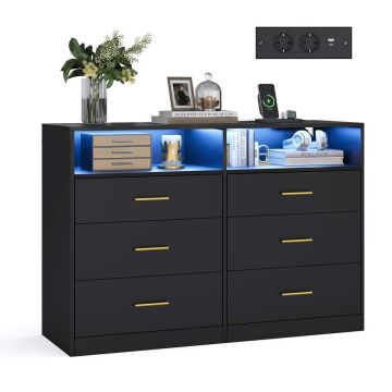 VASAGLE CUSTOS chest of drawers, 40 × 119 × 81.2 cm