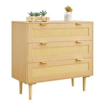 Комод VEVOR ZD-25TB02, 3 ящика, 80 × 77 × 35 см