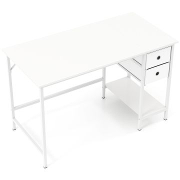 Computer desk, 2 drawers and shelf, 120 × 75 × 60 cm