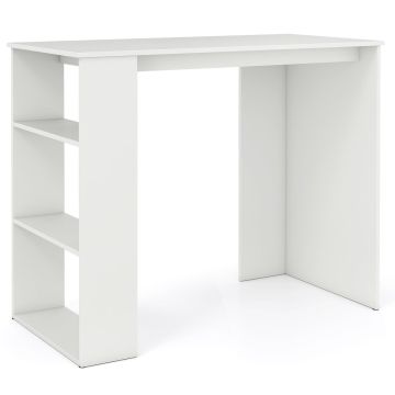 Computer desk, with side bookshelf, 90 × 45 × 75 cm