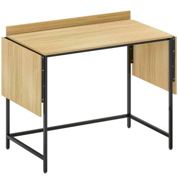 Arvutilaud, Kokkupandav, Tamm/must, 170 × 78 × 58 cm
