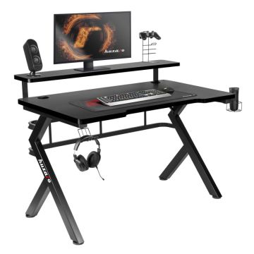 Игровой стол Huzaro Hero 5.0, Чёрный, 131 × 10 × 77 см