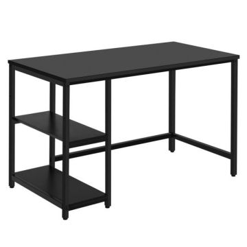 Computer desk, 2 open shelves