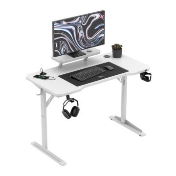 Arvutilaud Mark Adler Leader 5.1, monitoririiuliga, Valge, 124 × 11 × 64 cm