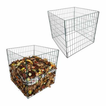 Kompostrite komplekt Relaxdays, 2 tk, Roheline, 76 × 76 × 76 cm