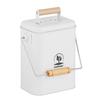Kompostikast Relaxdays, 3,5 l, 20,5 × 26 × 14 cm