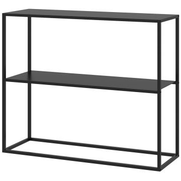 Konsool Homcom 90x30x75cm, musta värvi