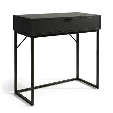 Konsoollaud MODENA, 1 sahtel, Must, 80 × 80 × 35 cm