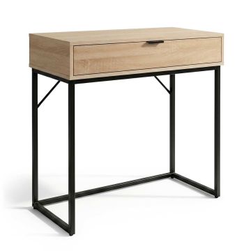 Konsoollaud MODENA, 1 sahtel, Must, 80 × 80 × 35 cm