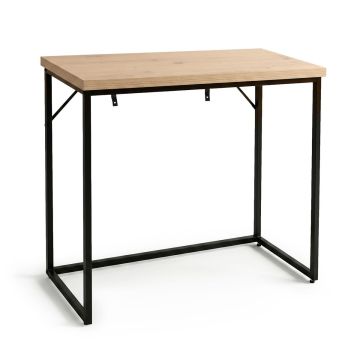 Konsoollaud ORIGO, tamme/musta värvi, 90 × 75 × 35 cm