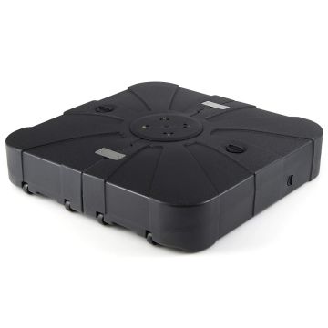 Cantilever umbrella base, with 4 wheels, 83.82 × 83.82 × 20.32 cm / 88.9 × 88.9 × 20.32 cm