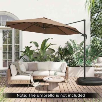 Cantilever umbrella base, T-shaped, 80.01 × 60.96 × 17.78 cm