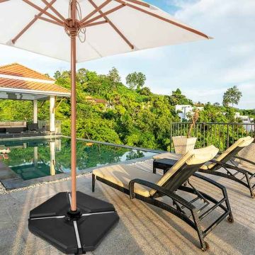 Cantilever umbrella stand, 4-piece, 91 × 91 × 10 cm