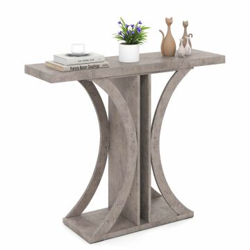 Console table, Gray, 100.33 × 80.01 × 29.21 cm