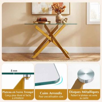 Console table, 115 × 45 × 78 cm