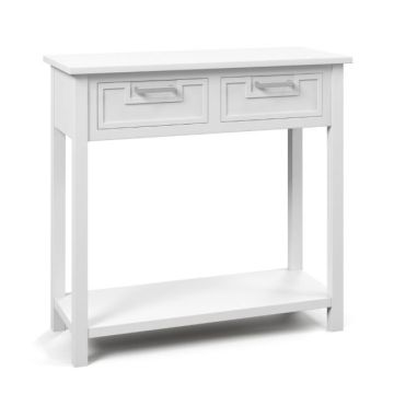 Console table, 2 drawers and lower shelf, 80 × 82 × 35 cm