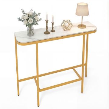 Console table, White, 110 × 91 × 30 cm