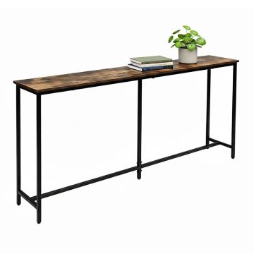Konsoollaud Relaxdays 10051905_746, pruuni/musta värvi, 160 × 80,5 × 20 cm
