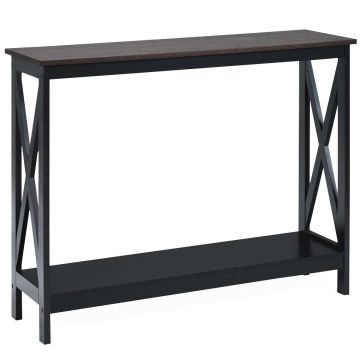 Konsoollaud, avatud riiuliga, Pruun, 100,3 × 30,5 × 80 cm