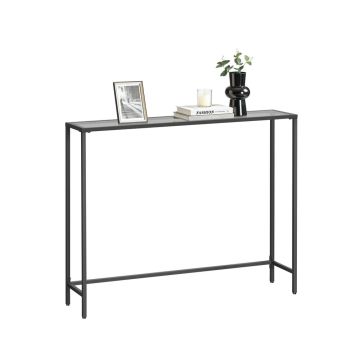 Konsoollaud VASAGLE LGT26G, must ja hall, 100 × 80 × 20 cm