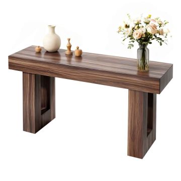 Konsoollaud VEVOR KLXG-02, 3 peidetud hoiukohta, Pruun, 160 × 35 × 85 cm