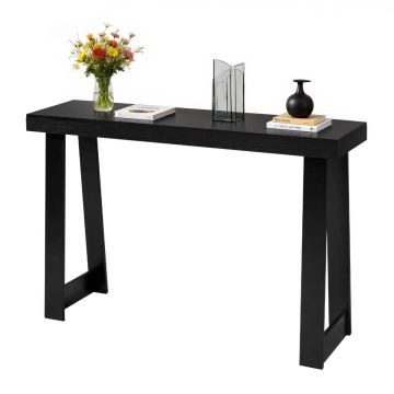 Konsoollaud VEVOR ZH616, 2 tasandit, Must, 118 × 81 × 30,5 cm