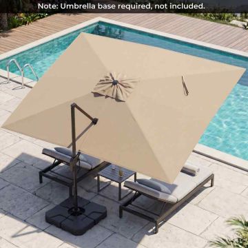 Cantilever patio umbrella, 300 × 390 cm