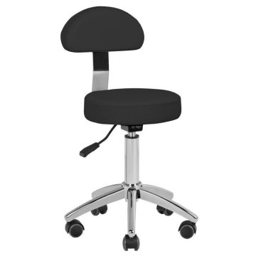 Косметологическое кресло Activeshop AM-304, со съёмной спинкой, Чёрное