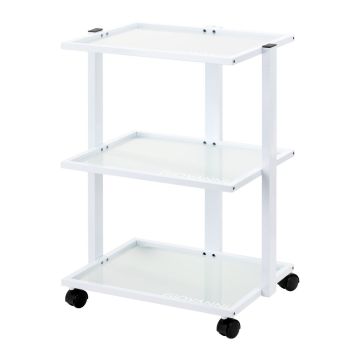 Kosmeetikalaud Giovanni E40, 3 klaasriiulit, Valge