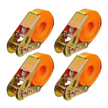 Koormakinnitusrihmad Relaxdays 10050901_1431, 4 tk, 5 m, 4,5 × 500 cm