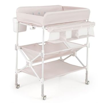 Baby changing table, 3 height positions, 80 × 99–104 × 66 cm