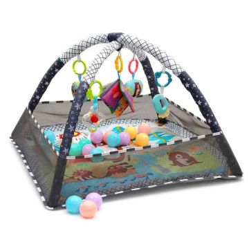 Beebide tegevusmatt Relaxdays, 18 palli, 80 × 55 × 80 cm
