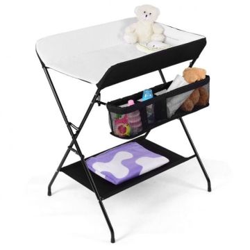 Baby changing table, 3 storage compartments, 80.0 × 63.0 × 89.9 cm