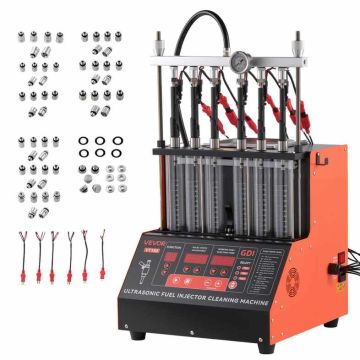 Kütusepihustite puhasti ja tester VEVOR VT180, 6 silindrit, 37 × 37 × 40,5 cm
