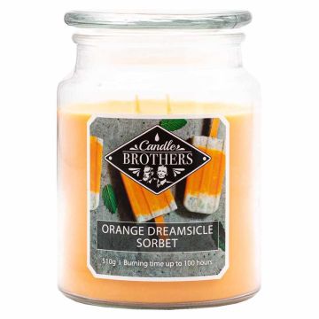 Lõhnaküünal Candle Brothers, „Orange Dreamsicle Sorbet“, Ø 10 × 15 cm