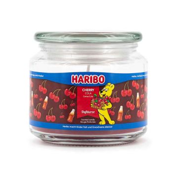 Lõhnaküünal Haribo, 300 g, Cherry Cola, 10 × 9,5 × 10 cm