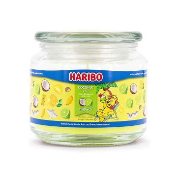 Ароматическая свеча Haribo, 300 г, Coconut Lime, 10 × 9,5 × 10 см