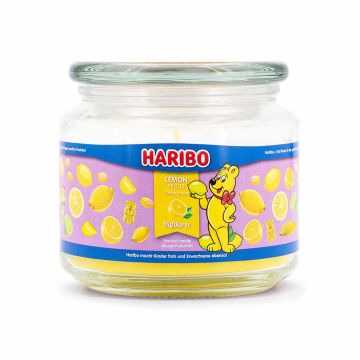 Ароматическая свеча Haribo, 300 г, Lemon Fruits, 10 × 9,5 × 10 см