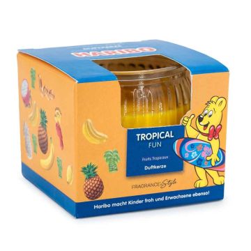 Lõhnaküünal Haribo, Tropical Fun, 8 × 6,5 × 8 cm