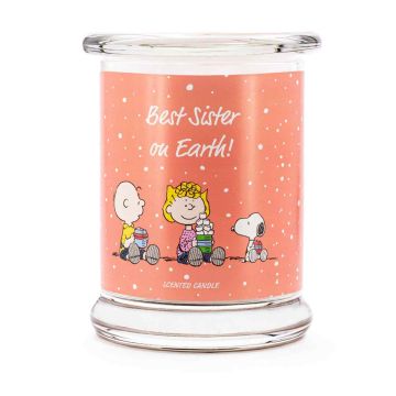 Lõhnaküünal Peanuts™, „Best Sister on Earth“ lõhn, Ø 9,5 × 11,5 cm