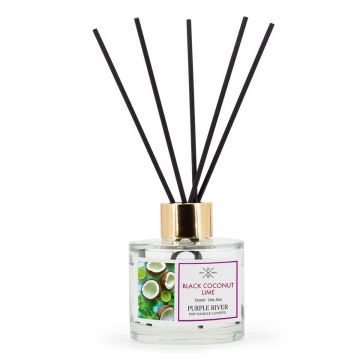Aroomidifuuser Purple River, 100 ml, Black Coconut Lime, 7 × 7 × 7 cm