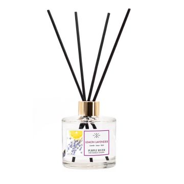 Lõhnadifuuser Purple River, 100 ml, Lemon Lavender, 7 × 7 × 7 cm