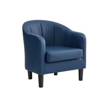 Tugitool 67,5x67x71cm., tumesinine/must